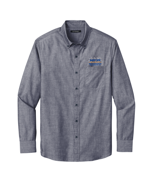 Port Authority Long Sleeve Chambray Easy Care Shirt