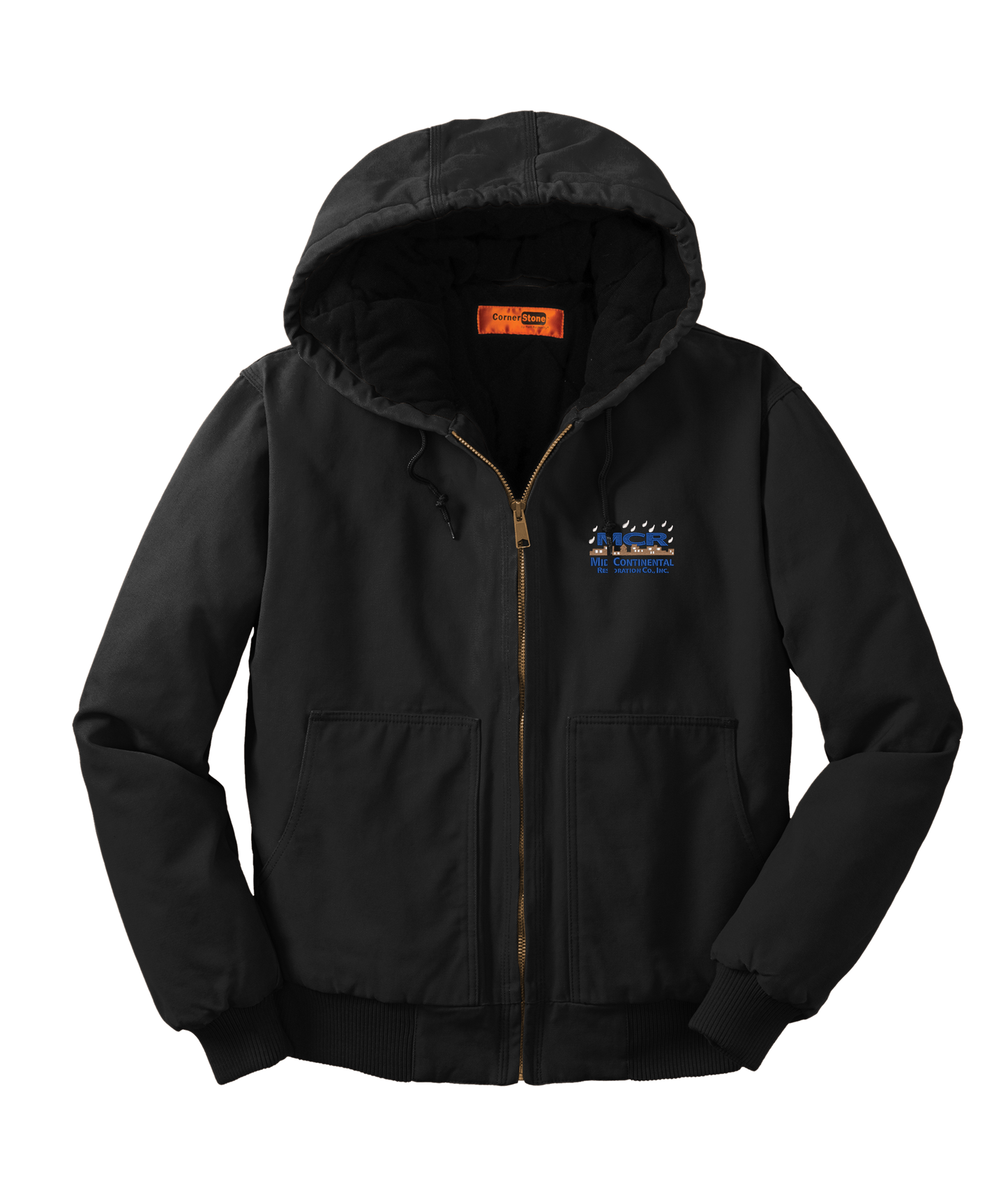 CornerStone Washed Duck Cloth Insulated Hooded Work Jacket