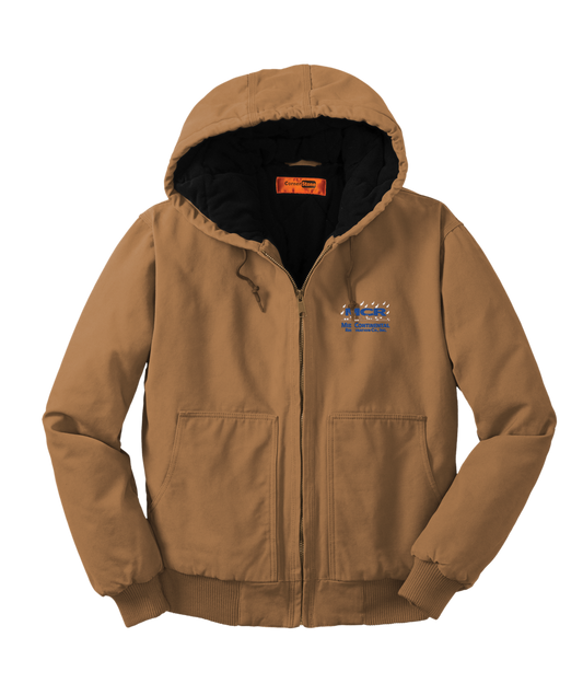 CornerStone Washed Duck Cloth Insulated Hooded Work Jacket