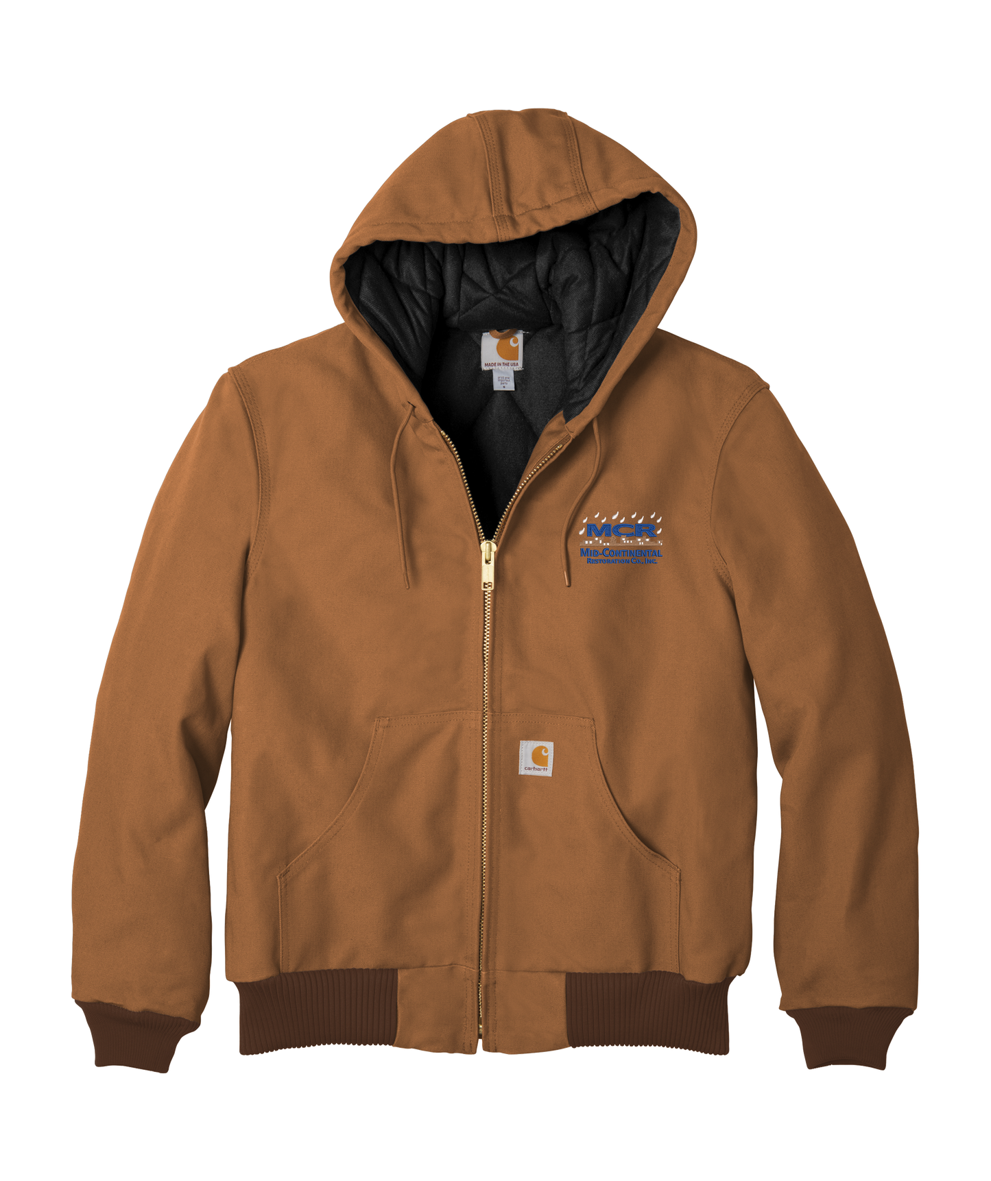 Carhartt Tall Quilted-Flannel-Lined Duck Active Jac