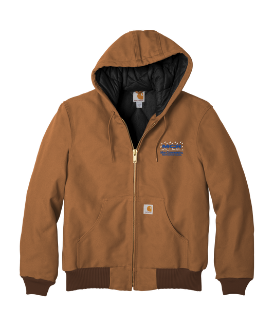 Carhartt Quilted-Flannel-Lined Duck Active Jac